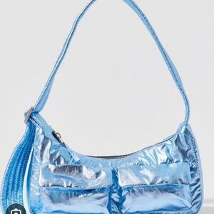 BAGGU: UO Exclusive Metallic Blue Cargo Shoulder Bag🌀